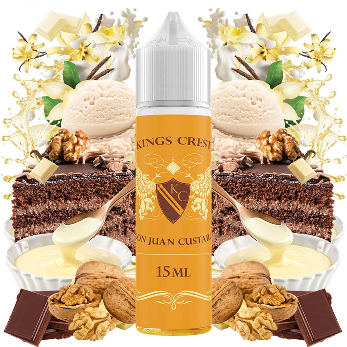Kings Crest Don Juan Custard 15ml/60ml Flavorshot